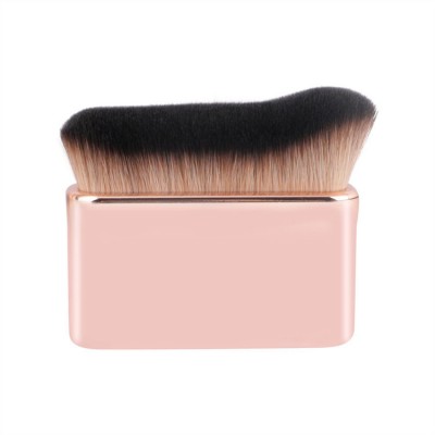 Square Flat Rose Gold Big Cosmetics Face Make Up Brushes Custom Foundation Body Makeup Brush