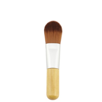 Custom Logo Small Wood Wooden Vegan Mini Face Mask Brush