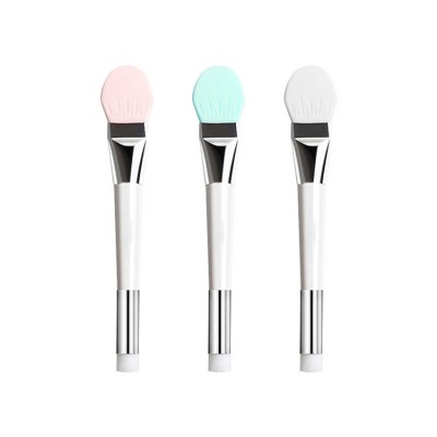 Custom Logo Double Head Make Up Nose Cleaning Brush Cleanser Mud Silicone Facial Mask Brush